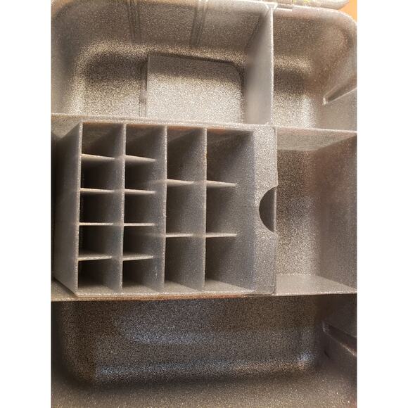 Caboodles Liquid Metallics Silver Glitter Makeup Case Organizer W/Mirror - Picture 3 of 6